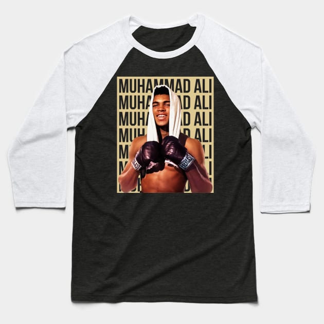 Ali Baseball T-Shirt by sandesart